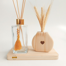 Difusor de Aromas Decorativo em Madeira com Folhas de Trigo | Aromatizador para Sala, Quarto e Lavabo – Norale Home