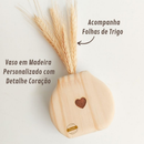 Difusor de Aromas em Madeira com Folhas de Trigo - Aromatizador Decorativo para Sala Quarto ou Lavabo