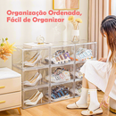 Caixa Organizadora Acrilico Transparente Grande Para Sapato Tênis E Bolsa