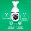 Câmera segurança wifi ip Inteligente Yoosee sem fio 360 com encaixe lâmpada bocal