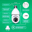 Câmera segurança wifi ip Inteligente Yoosee sem fio 360 com encaixe lâmpada bocal