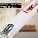 Mini Mop 26x15cm Rodo Esfregão Com Refil Absorvente Portátil Retrátil Limpeza Mesa Janela Carro Multiuso Universal