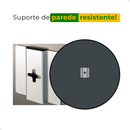 Espelho Decorativo Redondo para Escritório Sala Quarto Banheiro com Led 60cm + Suporte