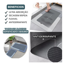 Tapete para Banheiro de Secagem Rápida e Super Absorvente Ideal para Chuveiro Cozinha e Varanda