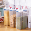 2PCS Dispenser Organizador Lavanderia 2,5L Ideal para Arroz Grãos Produtos de Limpeza e Ração Multiuso