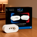 Tomada Inteligente Wi-Fi 2.4GHz Bivolt Branco – Kit 1 ou 5 Unidades Neo Avant | Norale Home