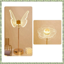 Candeeiro de mesa borboleta, luz noturna nórdica para quarto bivolt 3cors - Presente de Natal