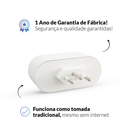 Kit 1 ou 5 Tomada Inteligente Wi-fi 2.4 GHz 110v/220v Bivolt Branco Cod: 291990617 Neo Avant