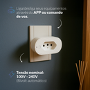 Kit 1 ou 5 Tomada Inteligente Wi-fi 2.4 GHz 110v/220v Bivolt Branco Cod: 291990617 Neo Avant