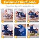 Descascador Elétrico Automatico Portátil 127/220V Cozinha Descascar Alho Uvas Frutas Tomate Legumes