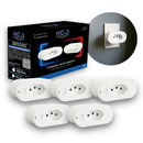 Tomada Inteligente Wi-Fi 2.4GHz Bivolt Branco – Kit 1 ou 5 Unidades Neo Avant | Norale Home